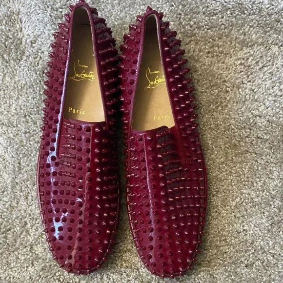 Men\'s Christian Louboutin Red Rollerball Flats Christian Louboutin Mens Fun Louis Junior Flat Loubi Red Low  main image 4